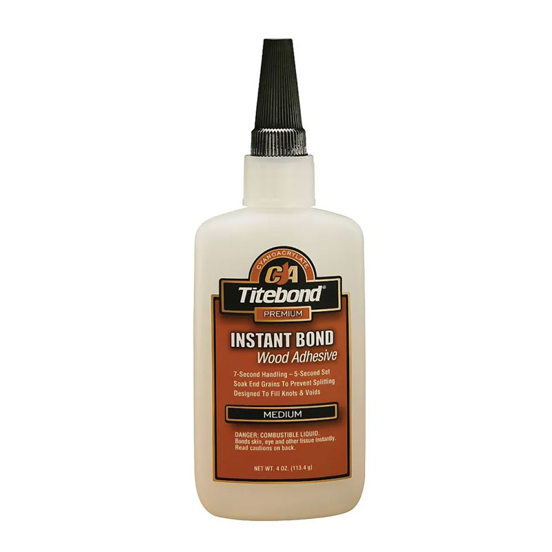 Titebond instant bond wood adhesive medium 59 ml - sneldrogend