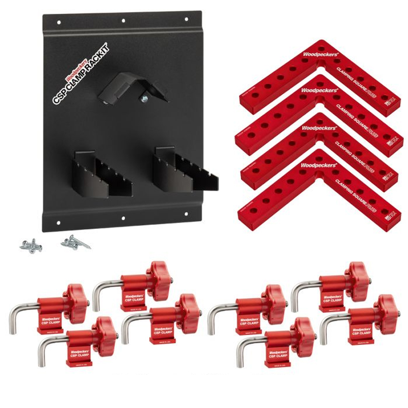 Woodpeckers Clamping Square Plus Rack-It set
