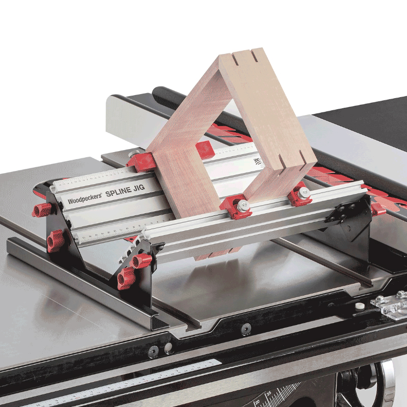 Woodpeckers Spline Jig voor frees- en cirkelzaagtafel