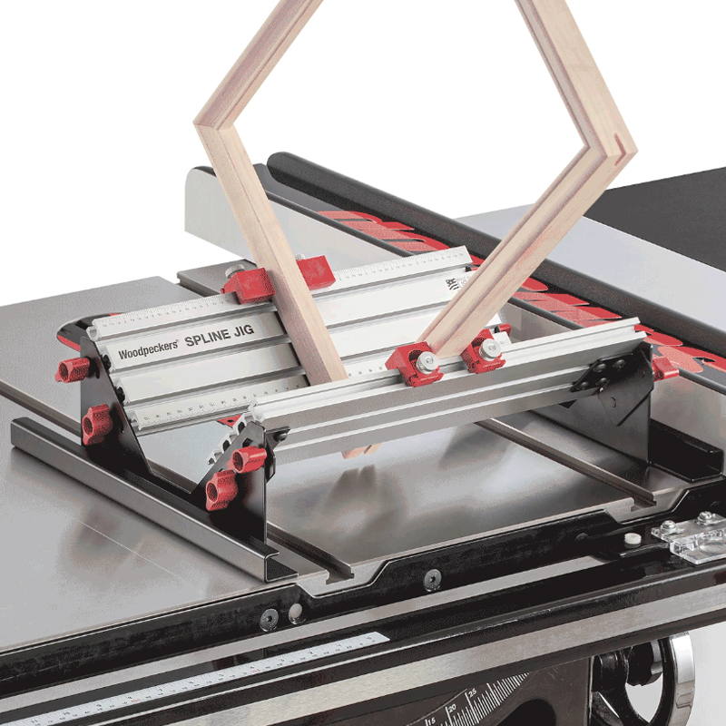 Woodpeckers Spline Jig voor frees- en cirkelzaagtafel