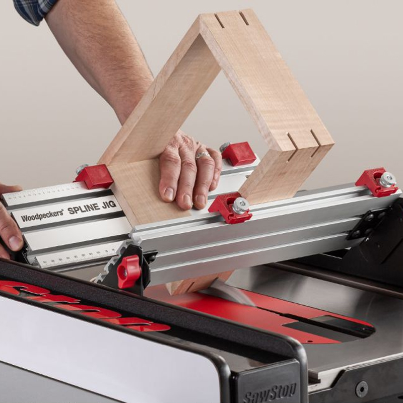 Woodpeckers Spline Jig voor frees- en cirkelzaagtafel