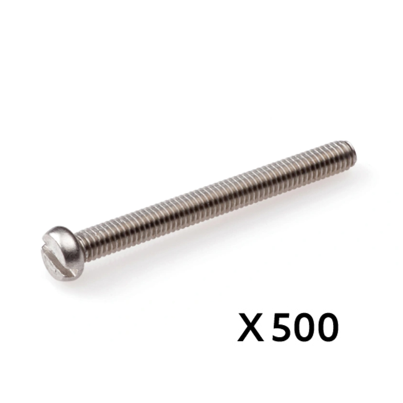 Metaalschroef RVS-A2 cilinderkop plat DIN84 M3 x 40 mm