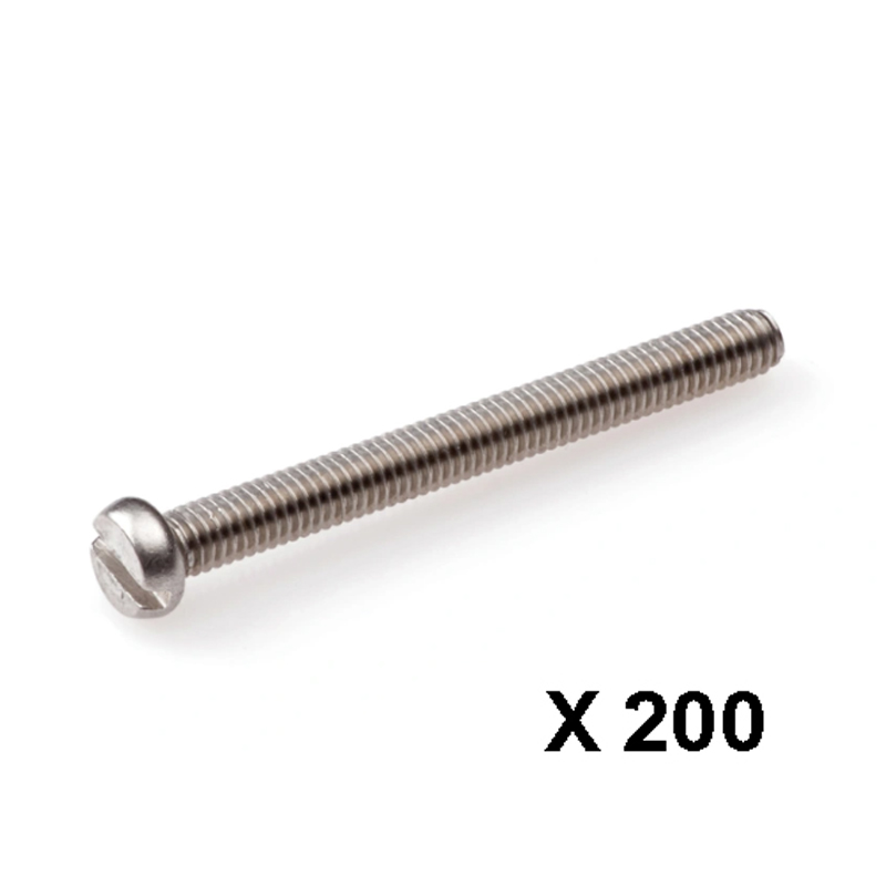 Metaalschroef RVS-A2 cilinderkop plat DIN84 M4 x 30 mm