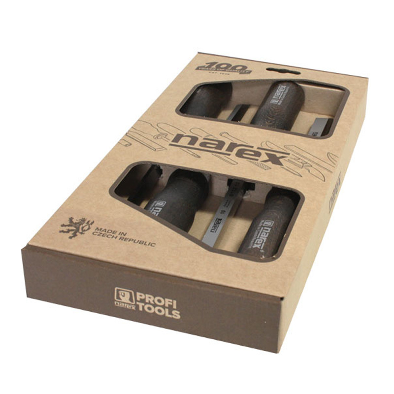 Narex schietbeitelset, 4-delig