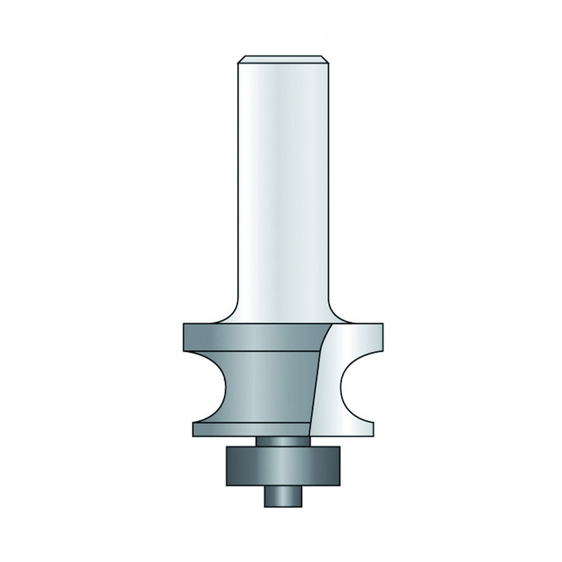 Hm 162-8 kraalprofielfrees Ø 31,8 x 19,1 mm radius 6,3 mm (schacht 8 mm)