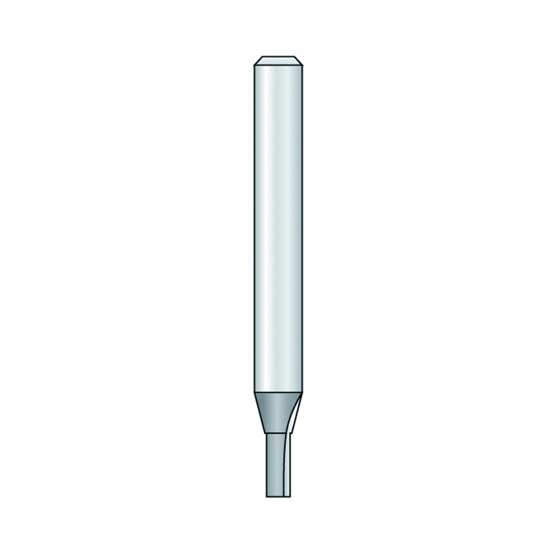 Hm 37-6 groeffrees Ø 2 x 6 mm (schacht 6 mm)