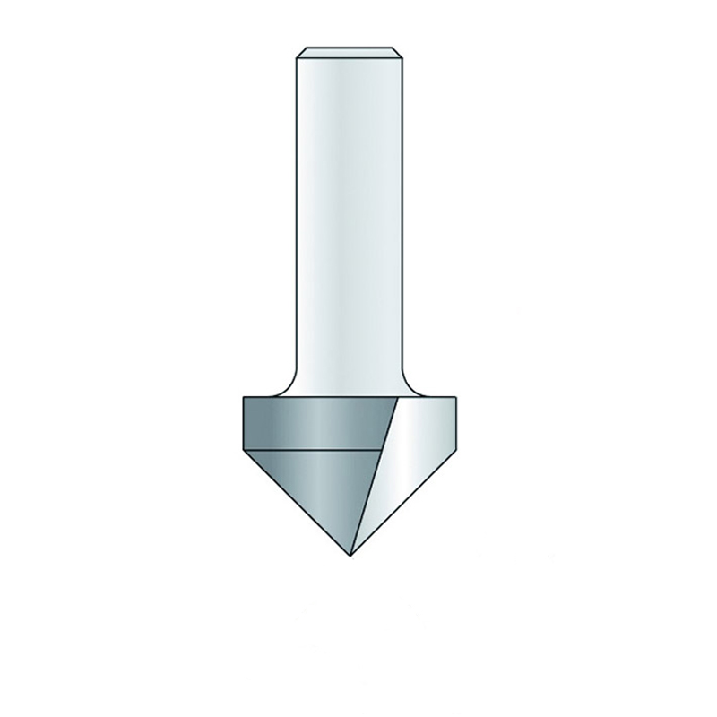 Hm 169-8 v-groeffrees Ø 25,4 x 19,1 mm (schacht 8 mm)