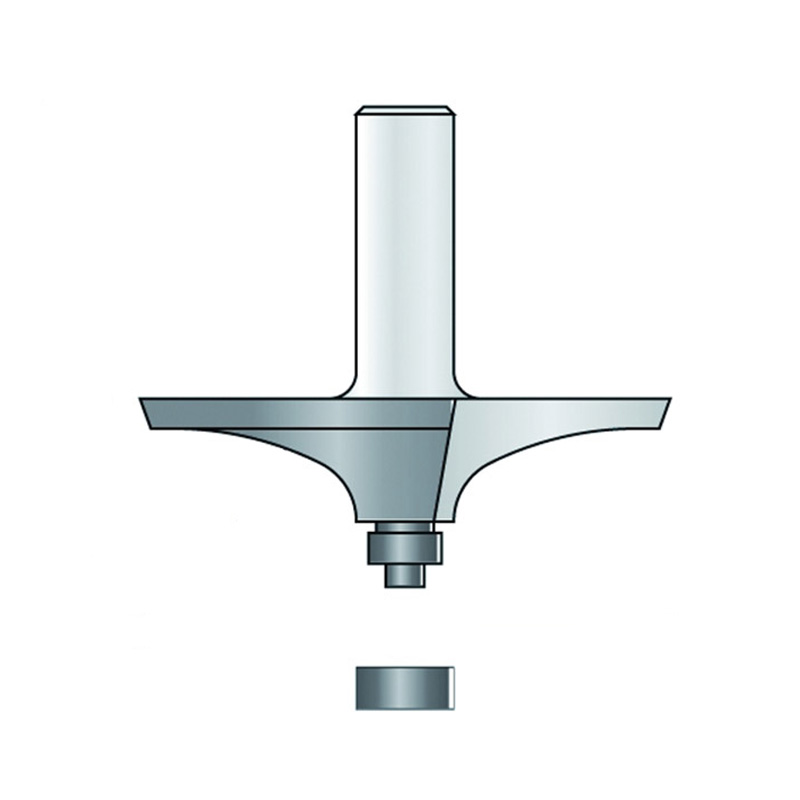 Hm 283-12 afrondfrees ovaal Ø 69,2 x 16 mm radius 43 mm (schacht 12 mm)