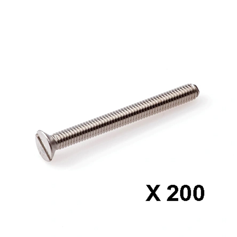 Metaalschroef RVS-A2 platkop plat DIN963 M4 x 25 mm
