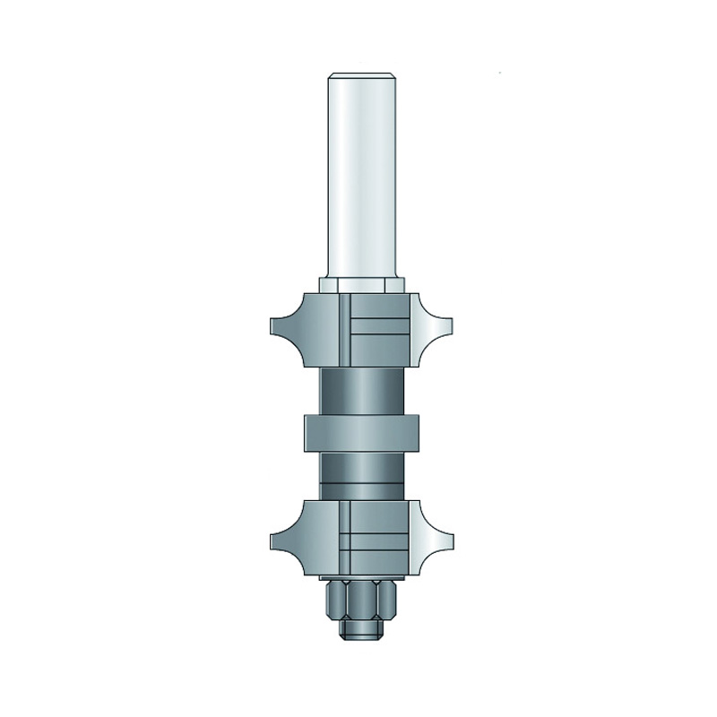 Hm 232-12 afrondfrees set Ø 34,8 x 38 mm radius 4,8 en 6,3 mm (schacht 12 mm)