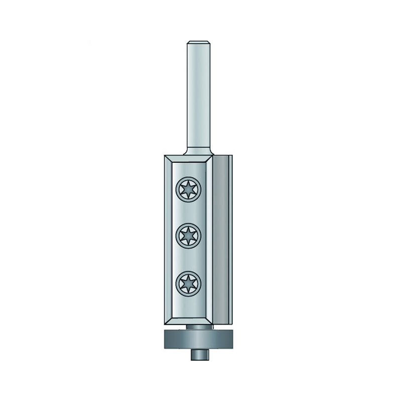 Hm 213-12 kantfrees Ø 19 x 100 mm met wisselmessen (schacht 12 mm)