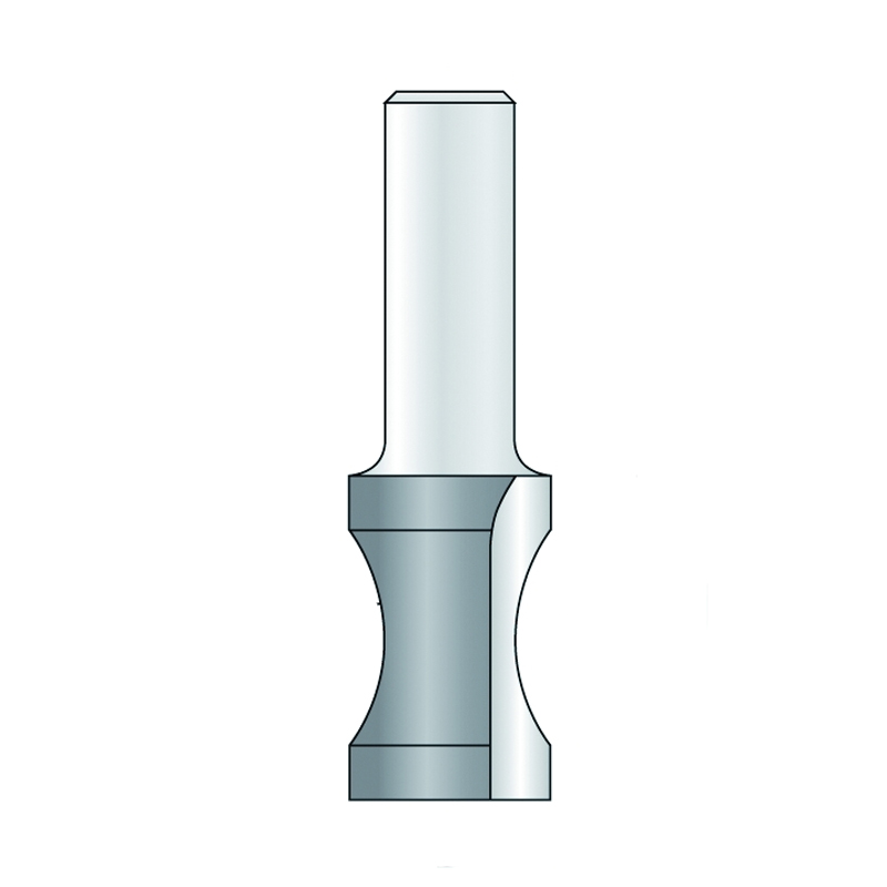 Hm 226-8 kraalprofielfrees Ø 20 x 32 mm radius 18 mm (schacht 8 mm)