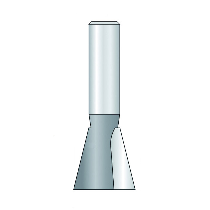 Hm 298-12 zwaluwstaartfrees Ø 25,4 x 25,4 mm (schacht 12 mm)