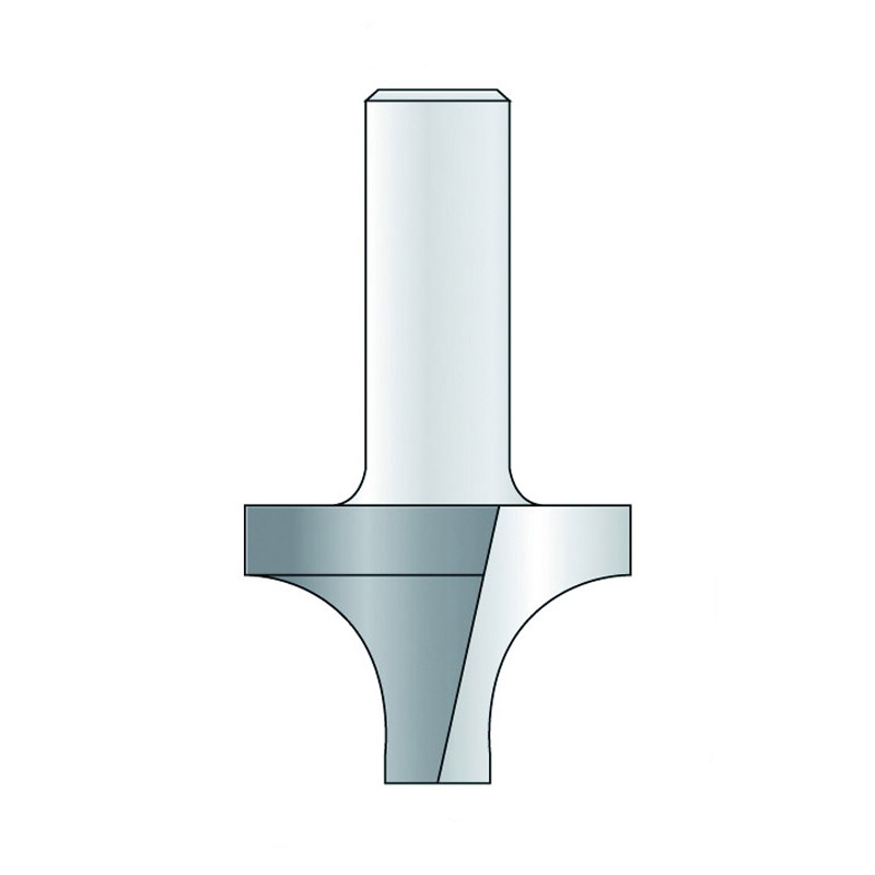 Hm 199-8 afrondfrees Ø 25,4 x 15,9 mm radius 9,5 mm (schacht 8 mm)