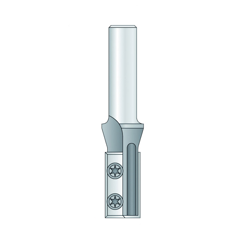 Hm 436-12 groeffrees Ø 20 x 30 mm met wisselmessen (schacht 12 mm)
