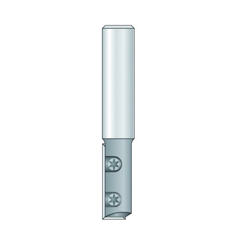 Hm 450-12 groeffrees Ø 12 x 30 mm met wisselmes (schacht 12 mm)