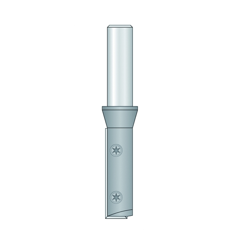 Hm 458-12 groeffrees Ø 20 x 50 mm met wisselmes (schacht 12 mm)