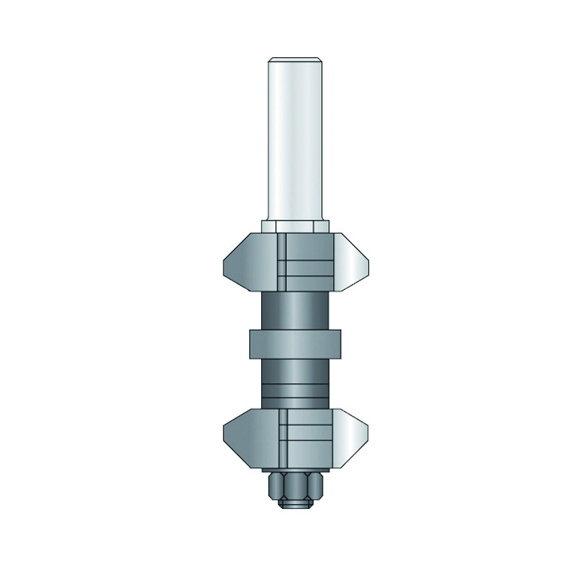 Hm 156-12 afrondfrees set Ø 34,8 x 42 mm hoek 30° en 45° (schacht 12 mm)