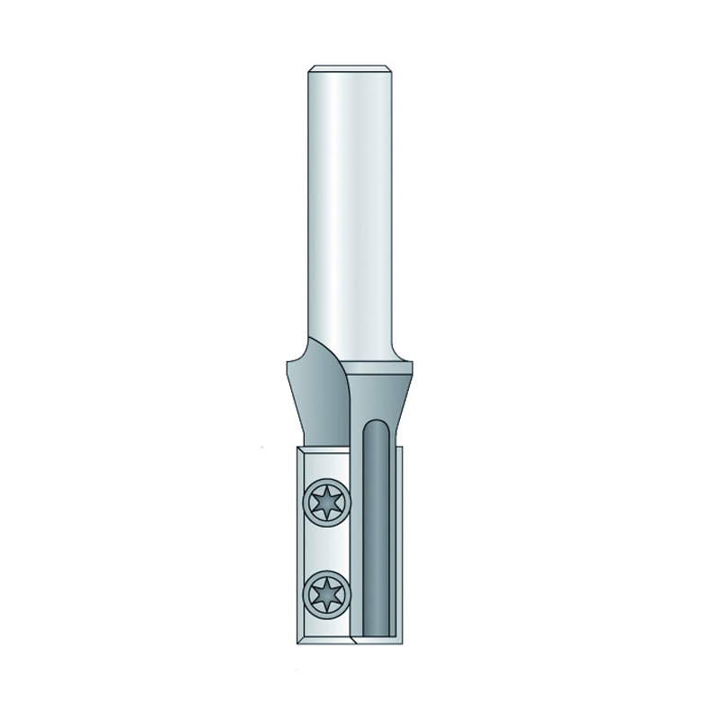 Hm 434-8 groeffrees Ø 18 x 30 mm met wisselmessen (schacht 8 mm)