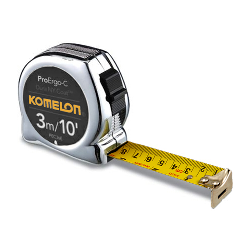 Komelon pec36 rolbandmaat 3 m/10 feet x 16 mm pro-ergo-c - metrisch/inch