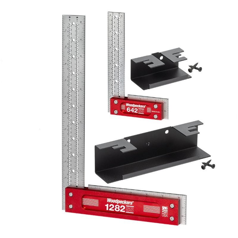 Woodpeckers rvs precisie blokhaak set, 150 en 300 mm