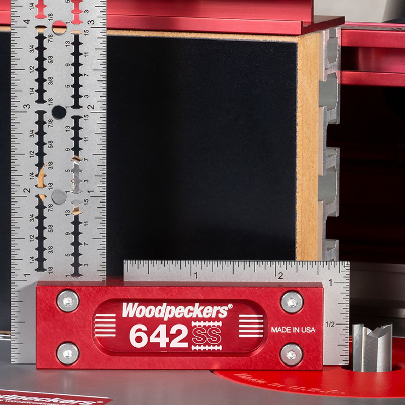 Woodpeckers rvs precisie blokhaak set, 150 en 300 mm