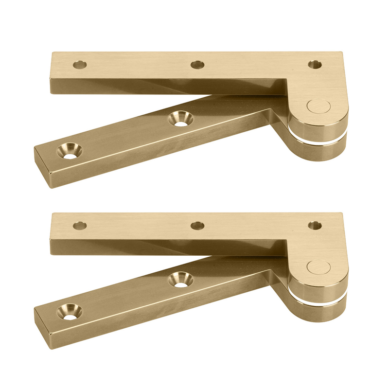 Brusso L-19 speunen 127 x 19 x 10 mm messing, 2 stuks