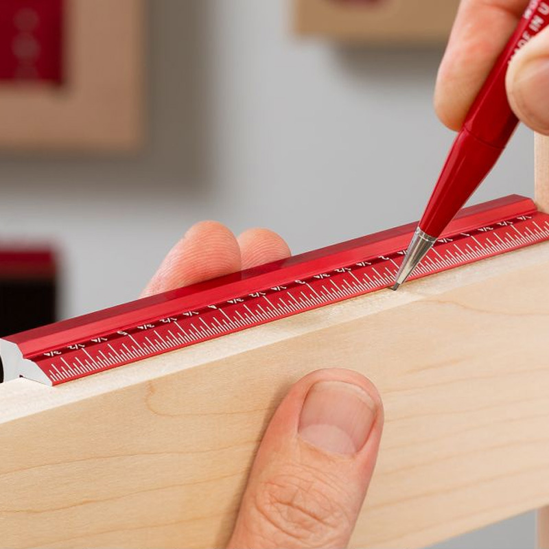 Woodpeckers edge liniaal metrisch met stop 300 mm