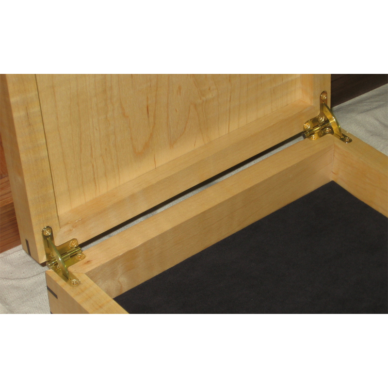 Brusso HD-638 quadrant scharnieren 25 x 25 mm messing, 2 stuks