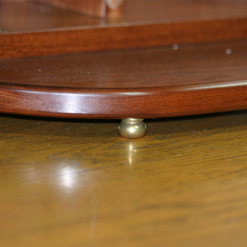 Brusso JB-423 pootjes rond 13 x 10 mm messing, 4 stuks