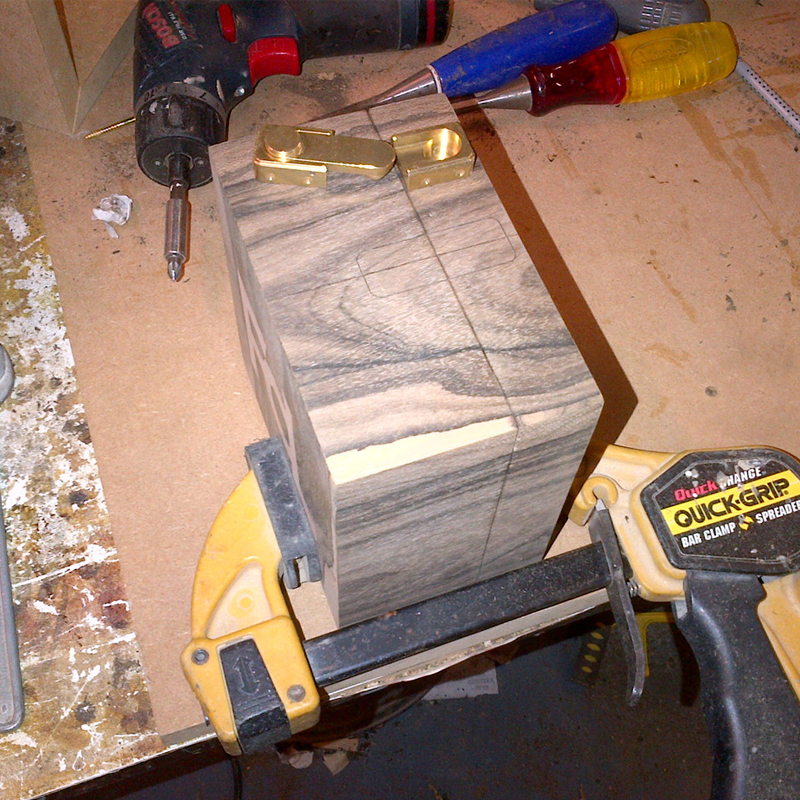 Brusso JB-828 kistsluiting 51 x 19 x 10 mm messing