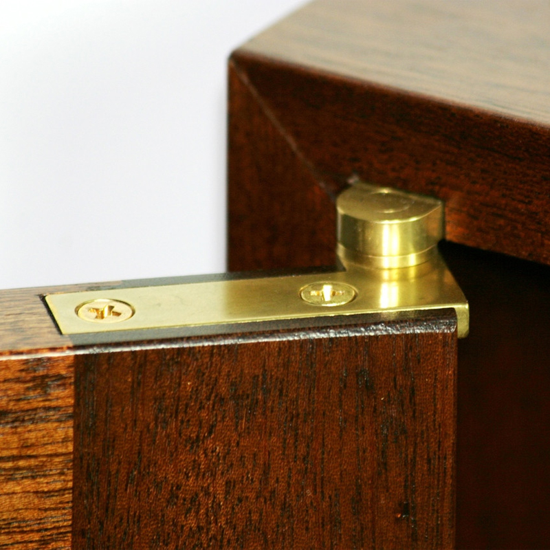 Brusso L-87 speunen 51 x 13 x 5 mm messing, 2 stuks