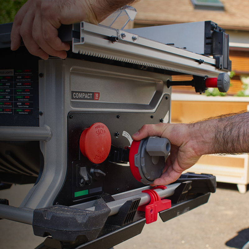 SawStop Compact tafelcirkelzaag - tijdelijk met gratis onderstel