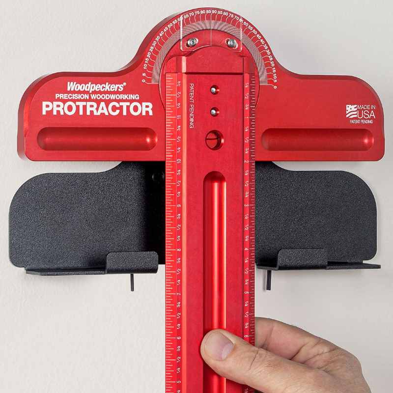 Woodpeckers Protractor head met 600 mm metrische liniaal