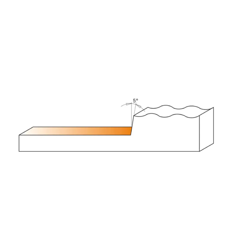 Vlakfrees HS Ø 35 x 10,5 x 60 mm (schacht 8 mm)