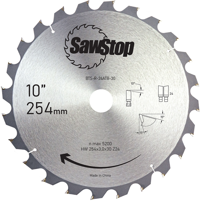 SawStop cirkelzaagblad rip cut 254 x 3,0 x 30 mm Z24