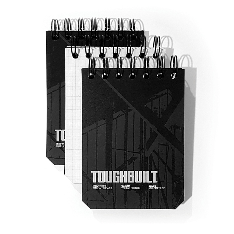 Toughbuilt notebook small 3 stuks