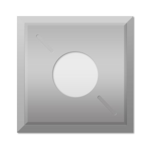 Hm wisselmes 10,5 x 10,5 mm voor frees met wisselmessen