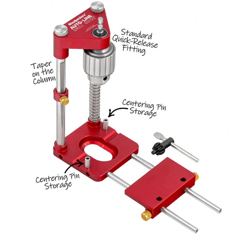 Woodpeckers Auto-Line Drill Guide - deluxe kit
