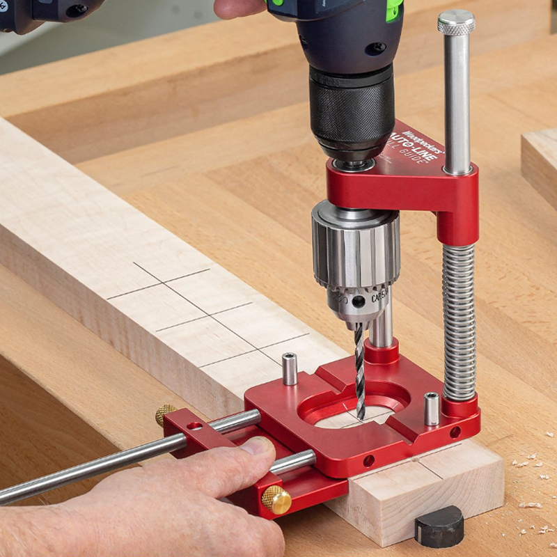 Woodpeckers Auto-Line Drill Guide - deluxe kit