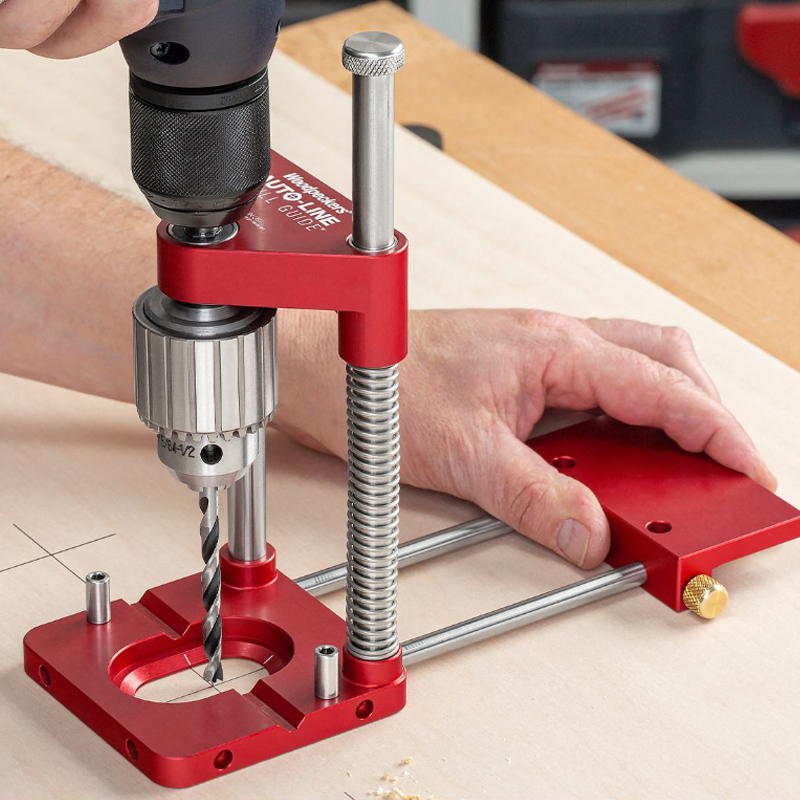 Woodpeckers Auto-Line Drill Guide - deluxe kit