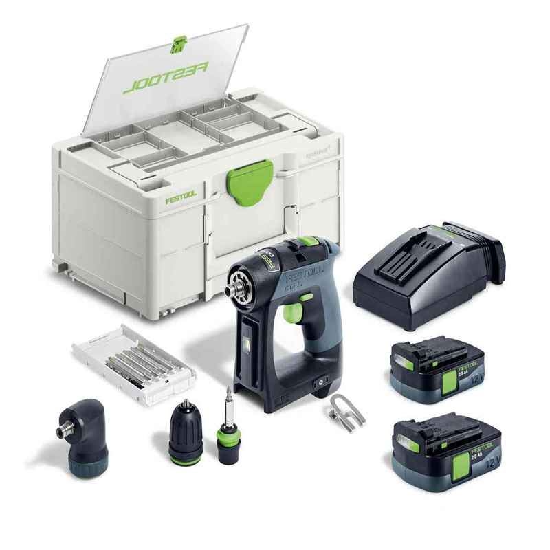 Festool CXS 12 2,5-Set accu schroefboormachine in systainer