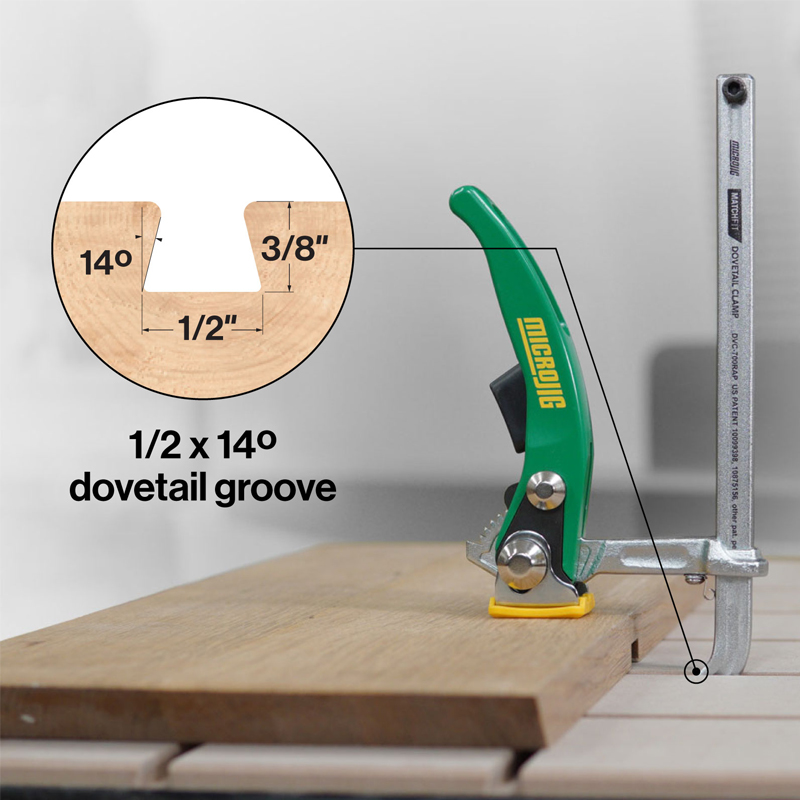 Microjig matchfit snellijmklem