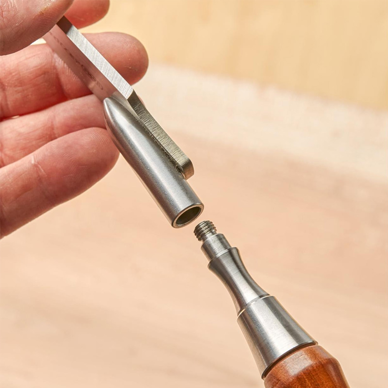 Veritas vlakbeitelset met handvat en 4 beitels, 1/2″, 3/4″, 1″ en 1-1/2″