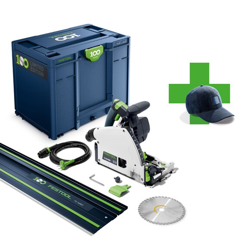 Festool invalcirkelzaagmachine TS 60 KEBQ-Plus-FS - 100 jaar Festool limited edition