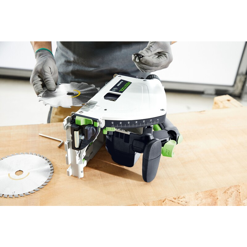 Festool invalcirkelzaagmachine TS 60 KEBQ-Plus-FS - 100 jaar Festool limited edition