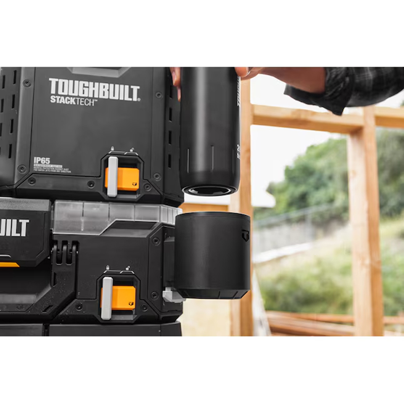 ToughBuilt StackTech bekerhouder met 591 ml thermosbeker