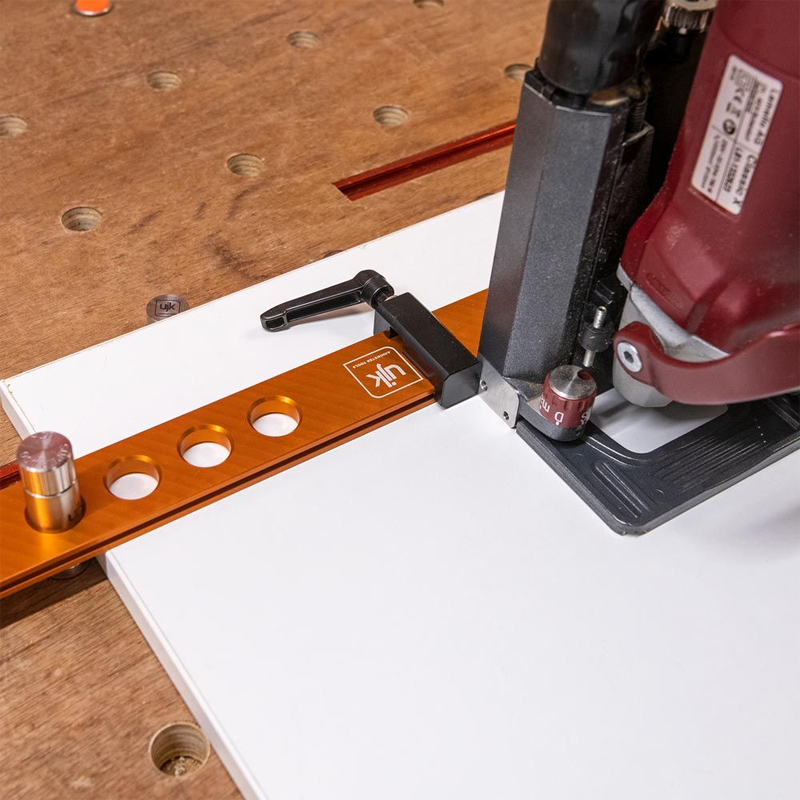 UJK Parf System geleideliniaal 600 mm met stop