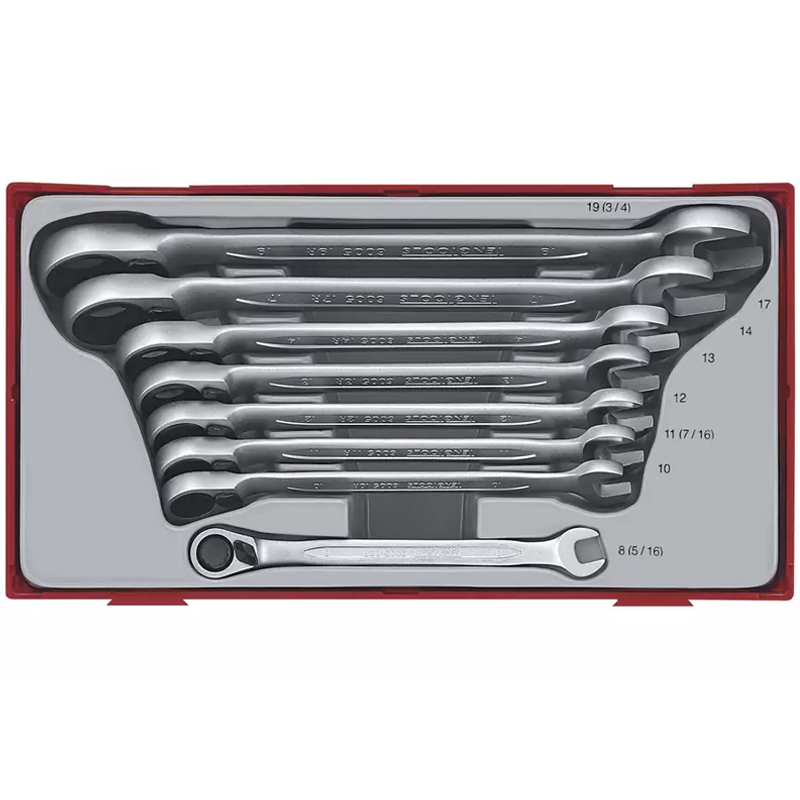 Tengtools ratel-steekringsleutelset 8-delig