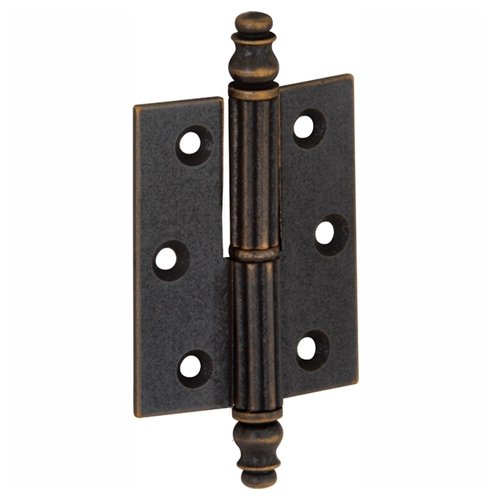 Meubelpaumelle gebronsd 50 x 40 mm met vaasknop rechts